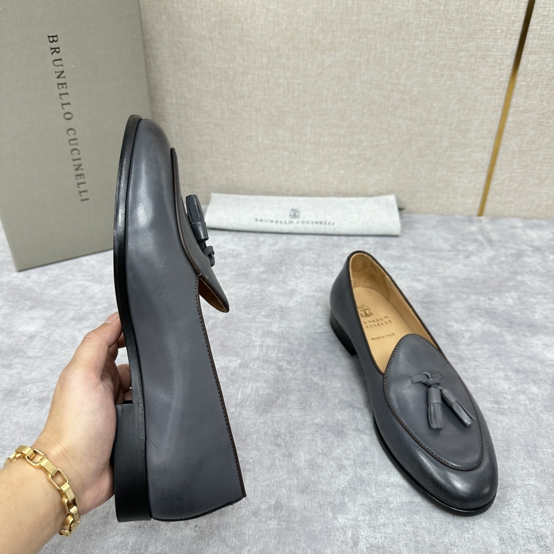 💋💍BC家 新品上架 Brunello Cucinell* 流苏乐福鞋皮鞋 官方 9,500