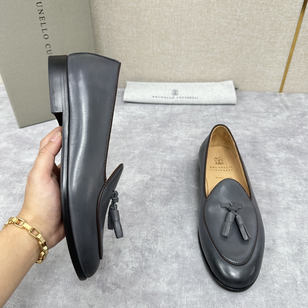 💋💍BC家 新品上架 Brunello Cucinell* 流苏乐福鞋皮鞋 官方 9,500