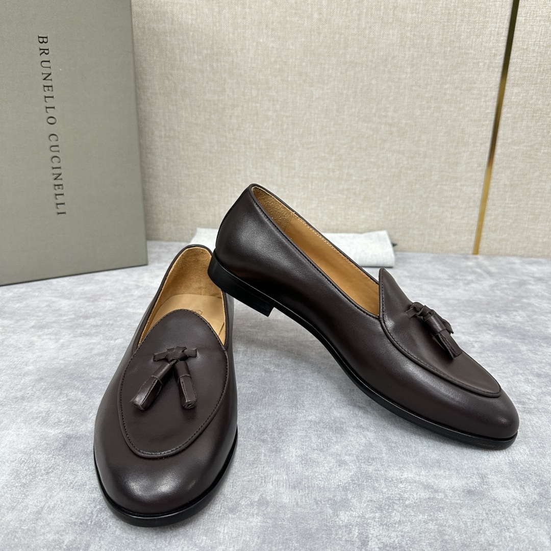 💋💍BC家 新品上架 Brunello Cucinell* 流苏乐福鞋皮鞋 官方 9,500