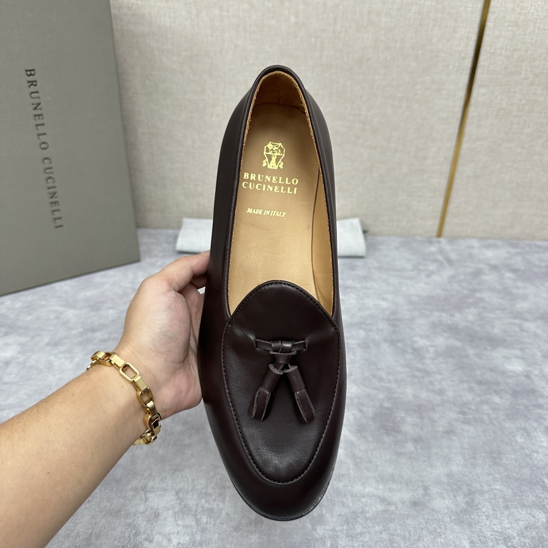 💋💍BC家 新品上架 Brunello Cucinell* 流苏乐福鞋皮鞋 官方 9,500