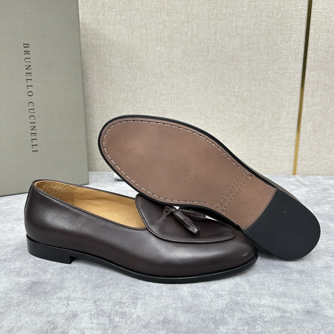 💋💍BC家 新品上架 Brunello Cucinell* 流苏乐福鞋皮鞋 官方 9,500