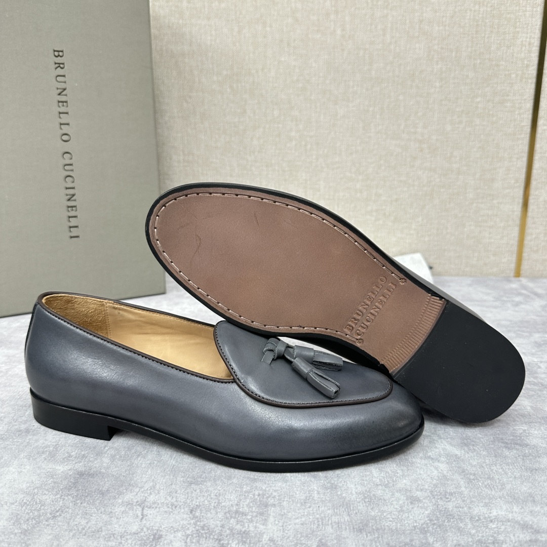💋💍BC家 新品上架 Brunello Cucinell* 流苏乐福鞋皮鞋 官方 9,500
