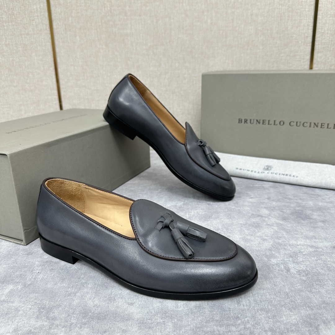 💋💍BC家 新品上架 Brunello Cucinell* 流苏乐福鞋皮鞋 官方 9,500
