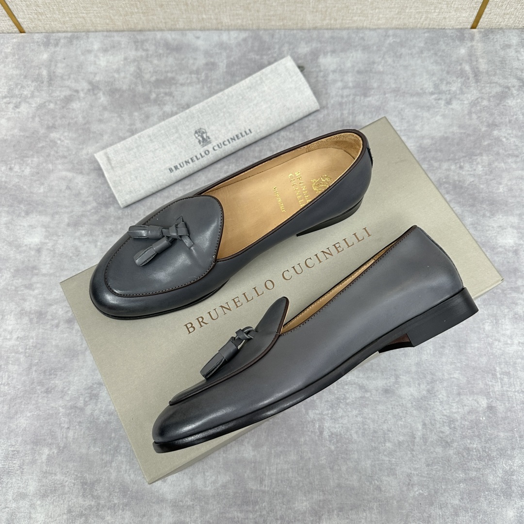 💋💍BC家 新品上架 Brunello Cucinell* 流苏乐福鞋皮鞋 官方 9,500