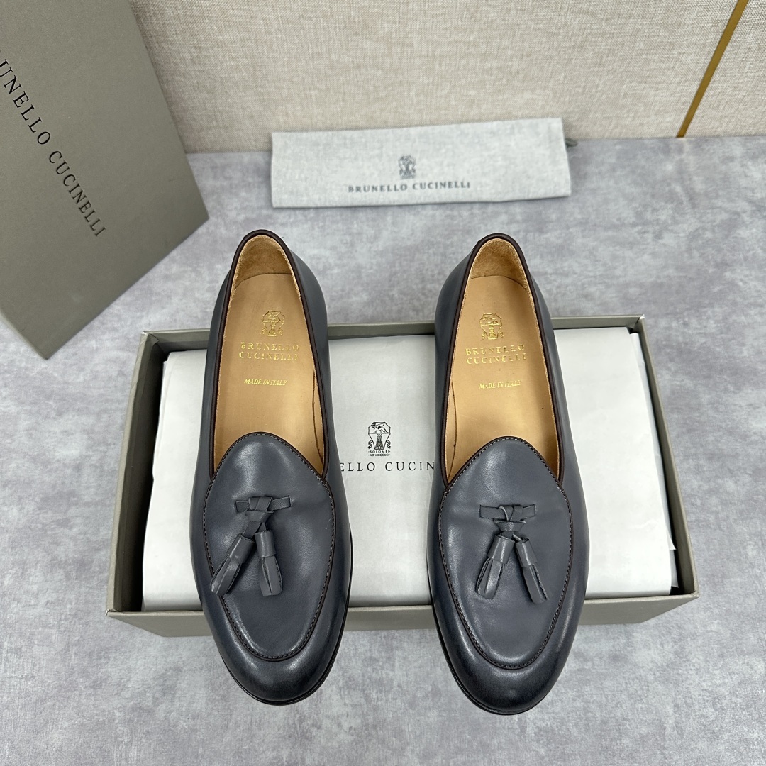 💋💍BC家 新品上架 Brunello Cucinell* 流苏乐福鞋皮鞋 官方 9,500