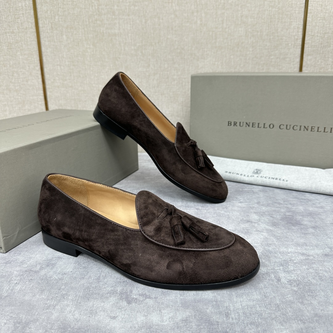 💋💍BC家 新品上架 Brunello Cucinell* 流苏乐福鞋皮鞋 官方 9,500