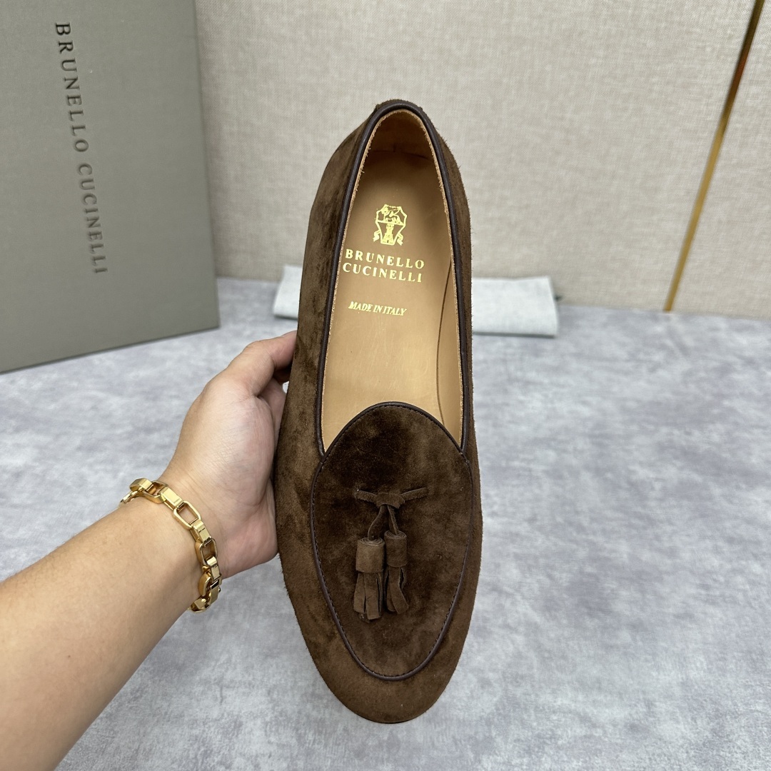 💋💍BC家 新品上架 Brunello Cucinell* 流苏乐福鞋皮鞋 官方 9,500