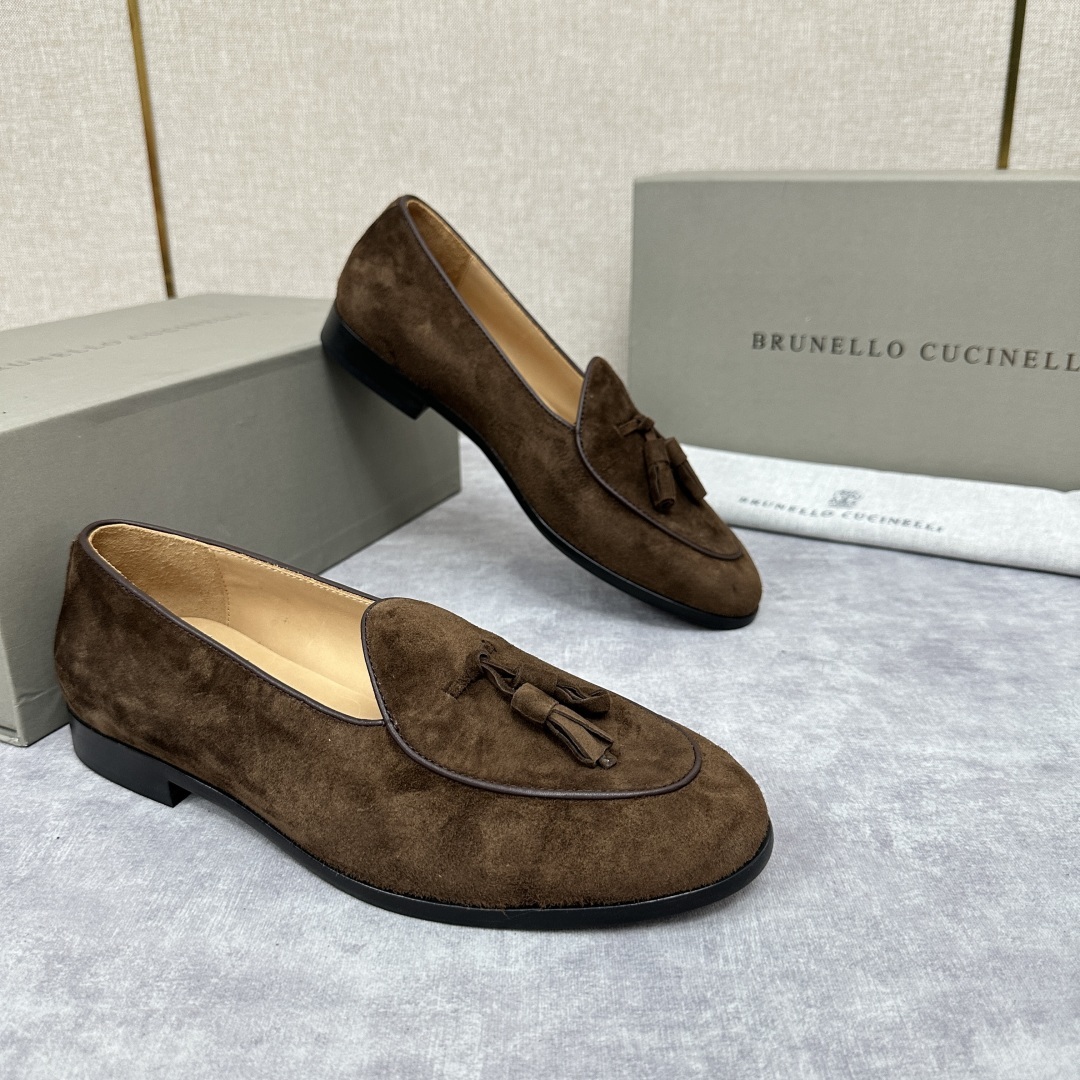 💋💍BC家 新品上架 Brunello Cucinell* 流苏乐福鞋皮鞋 官方 9,500