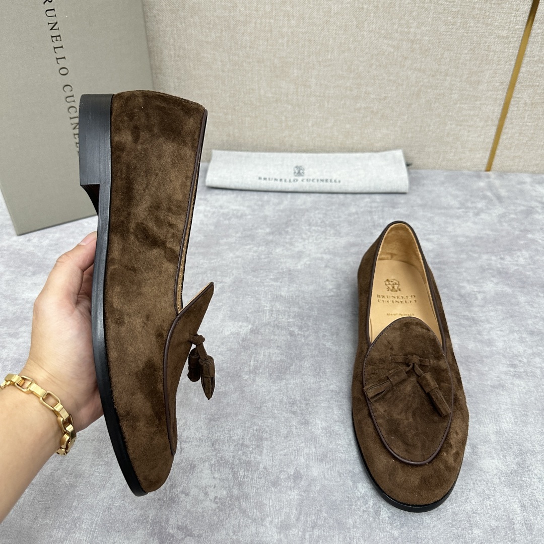 💋💍BC家 新品上架 Brunello Cucinell* 流苏乐福鞋皮鞋 官方 9,500