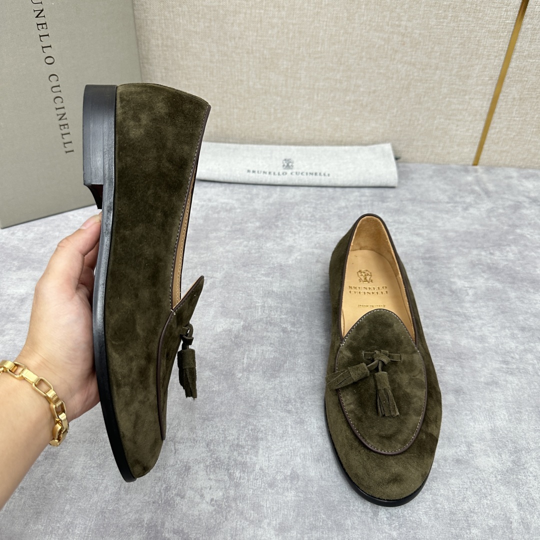 💋💍BC家 新品上架 Brunello Cucinell* 流苏乐福鞋皮鞋 官方 9,500