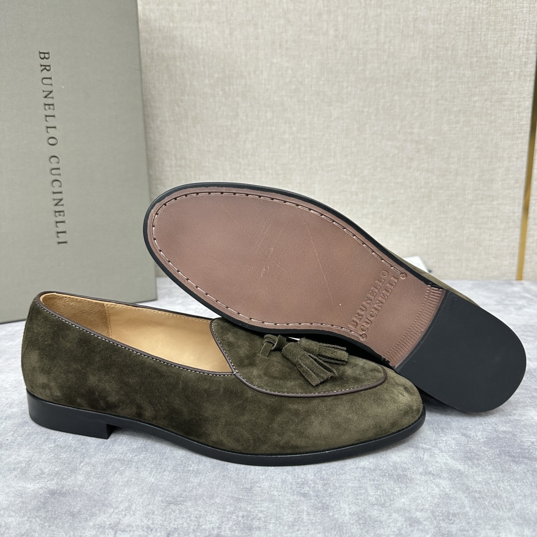 💋💍BC家 新品上架 Brunello Cucinell* 流苏乐福鞋皮鞋 官方 9,500
