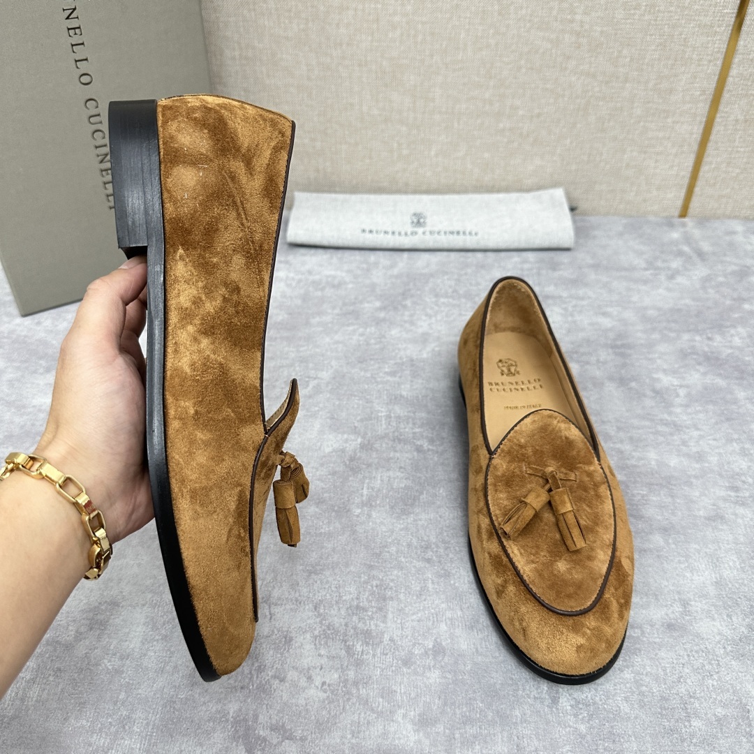 💋💍BC家 新品上架 Brunello Cucinell* 流苏乐福鞋皮鞋 官方 9,500