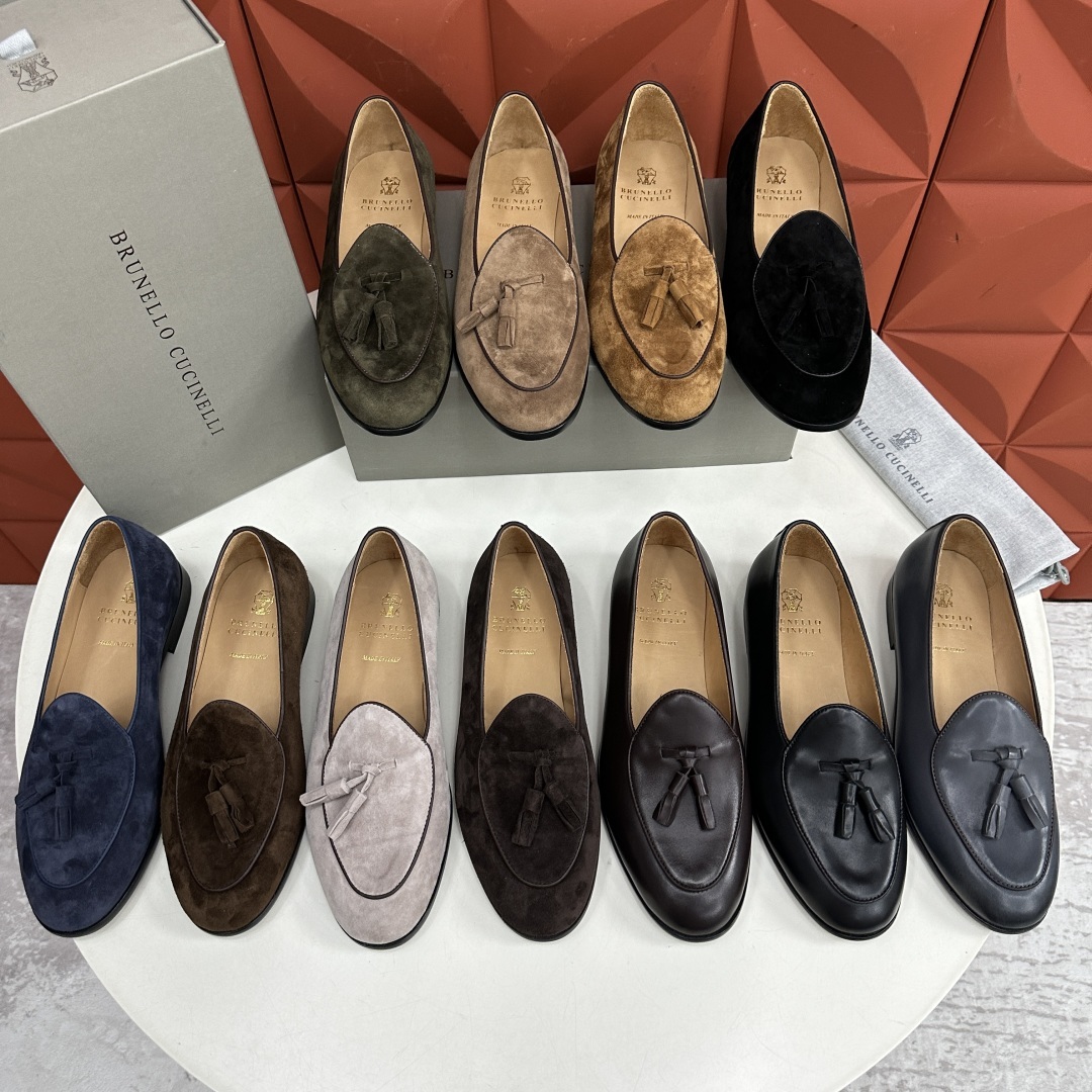 💋💍BC家 新品上架 Brunello Cucinell* 流苏乐福鞋皮鞋 官方 9,500