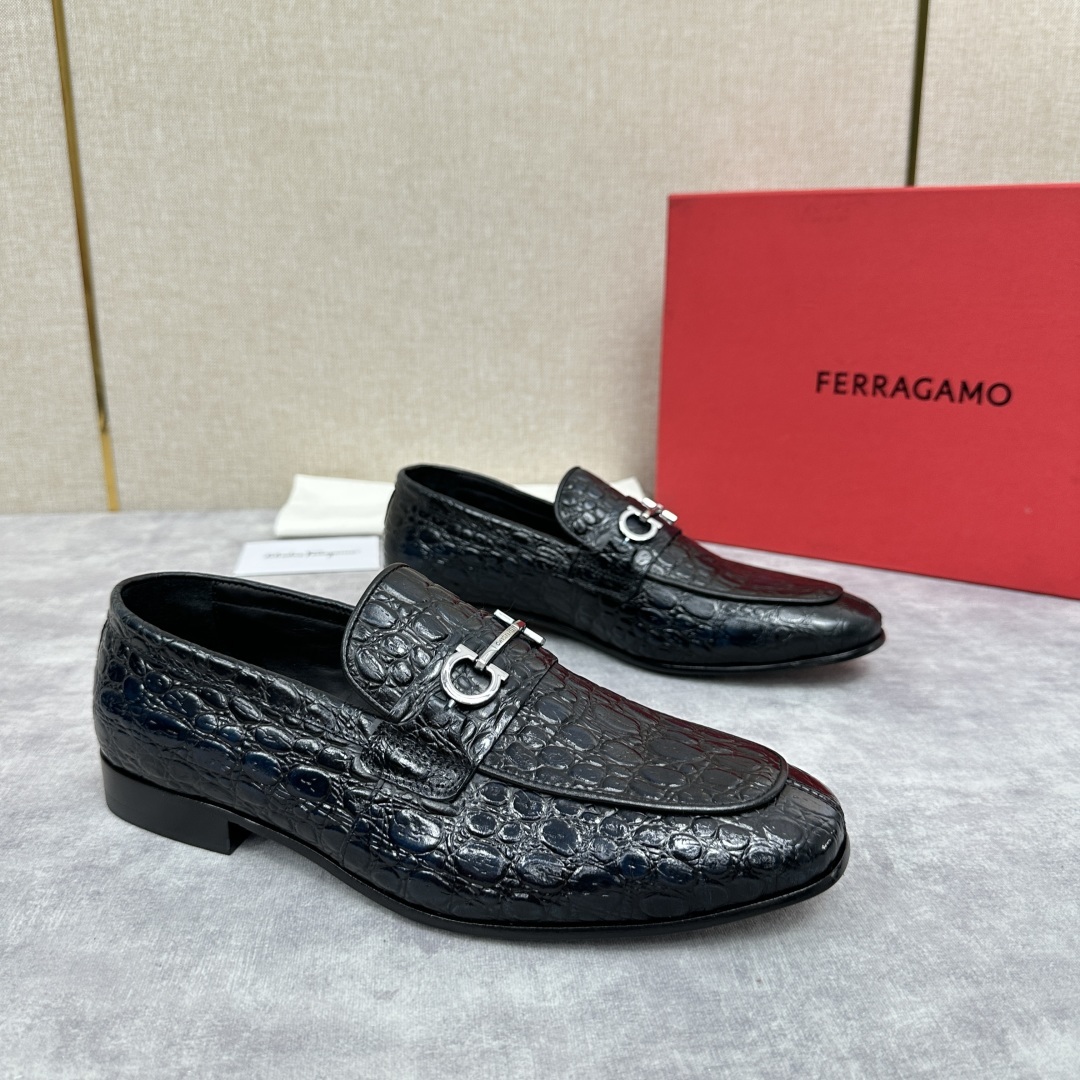 💋💍SF家 菲拉~格慕FERRAGAM* 新品乐福鞋皮鞋 莫卡辛鞋 官方8,600