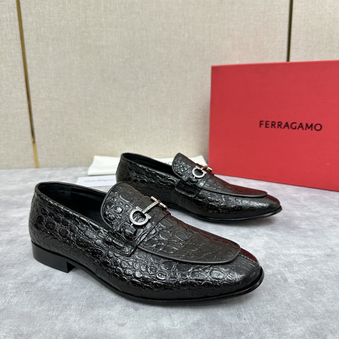 💋💍SF家 菲拉~格慕FERRAGAM* 新品乐福鞋皮鞋 莫卡辛鞋 官方8,600