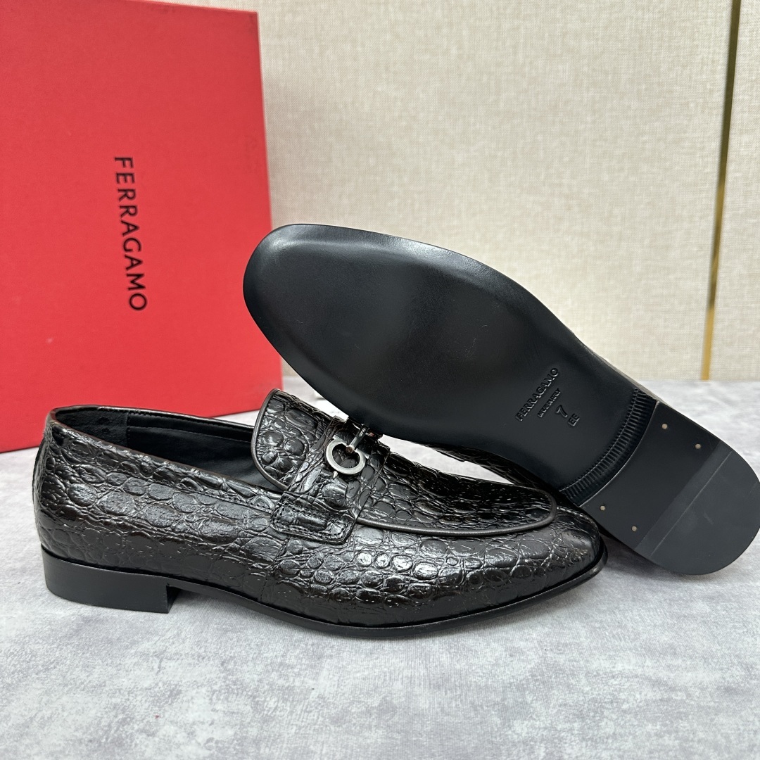 💋💍SF家 菲拉~格慕FERRAGAM* 新品乐福鞋皮鞋 莫卡辛鞋 官方8,600