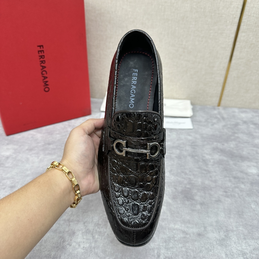 💋💍SF家 菲拉~格慕FERRAGAM* 新品乐福鞋皮鞋 莫卡辛鞋 官方8,600