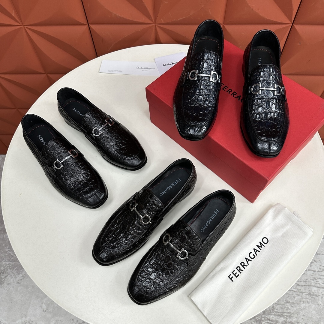 💋💍SF家 菲拉~格慕FERRAGAM* 新品乐福鞋皮鞋 莫卡辛鞋 官方8,600