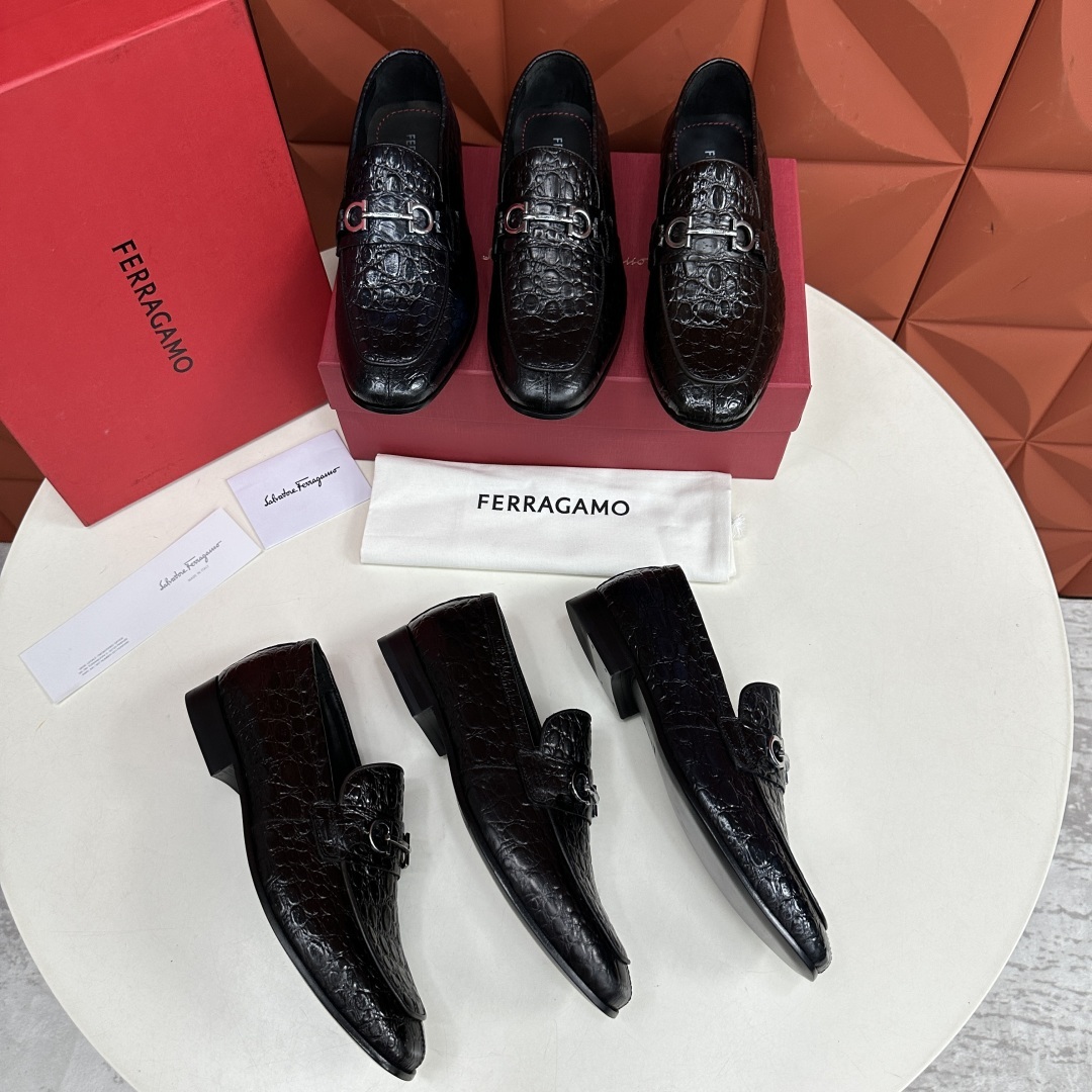 💋💍SF家 菲拉~格慕FERRAGAM* 新品乐福鞋皮鞋 莫卡辛鞋 官方8,600