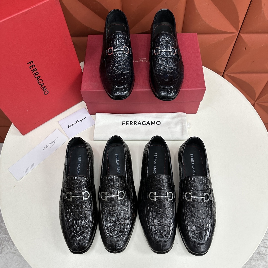 💋💍SF家 菲拉~格慕FERRAGAM* 新品乐福鞋皮鞋 莫卡辛鞋 官方8,600
