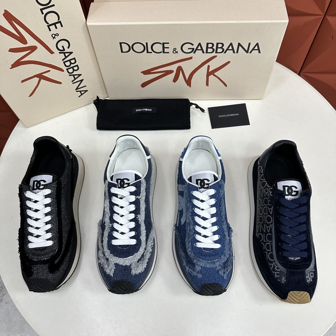 💋💍DG 家新品 Dolce &Gabban* 杜嘉~班纳 Cushion 毛巾棉拼接材质休闲运
