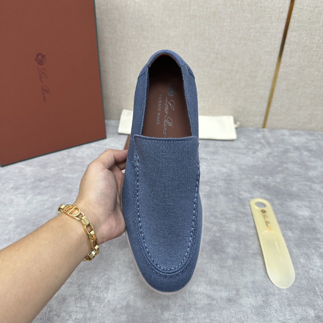 💋💍LP家新品    Loro Pian*  诺悠*翩雅  休闲一脚蹬经典乐福休闲鞋  选用飞织面拼接磨