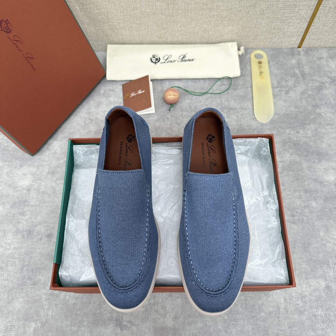 💋💍LP家新品    Loro Pian*  诺悠*翩雅  休闲一脚蹬经典乐福休闲鞋  选用飞织面拼接磨