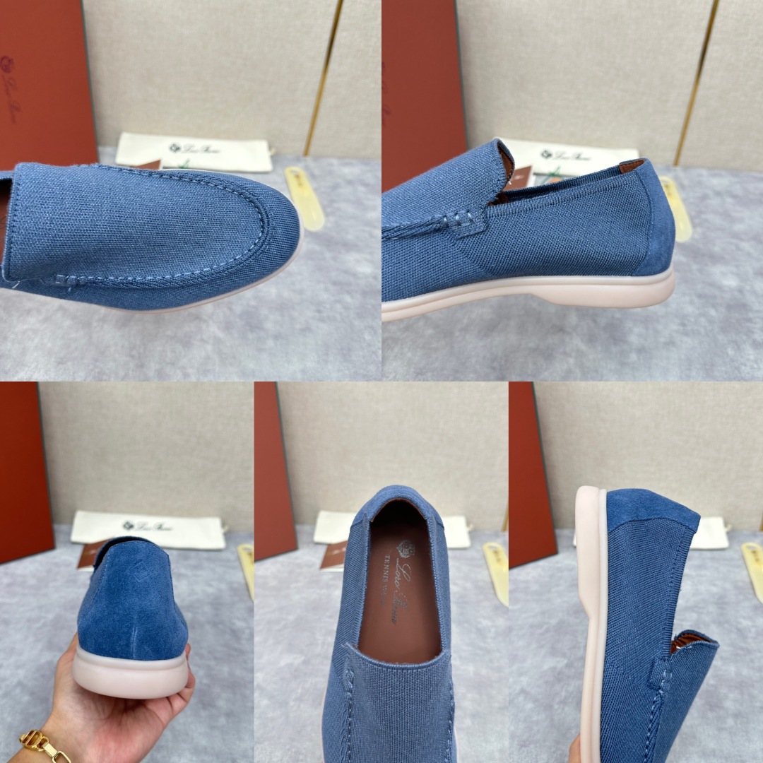 💋💍LP家新品    Loro Pian*  诺悠*翩雅  休闲一脚蹬经典乐福休闲鞋  选用飞织面拼接磨