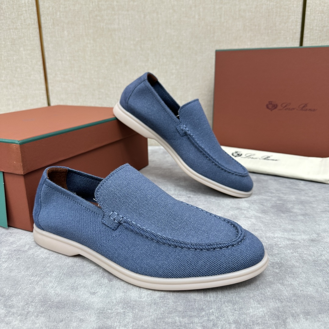 💋💍LP家新品    Loro Pian*  诺悠*翩雅  休闲一脚蹬经典乐福休闲鞋  选用飞织面拼接磨