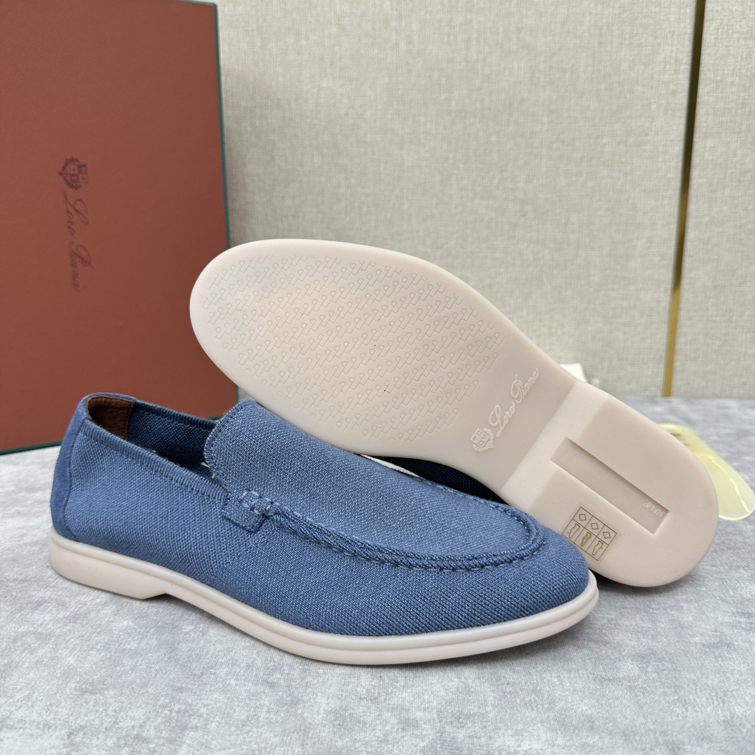 💋💍LP家新品    Loro Pian*  诺悠*翩雅  休闲一脚蹬经典乐福休闲鞋  选用飞织面拼接磨