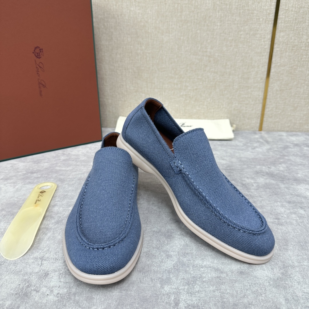 💋💍LP家新品    Loro Pian*  诺悠*翩雅  休闲一脚蹬经典乐福休闲鞋  选用飞织面拼接磨