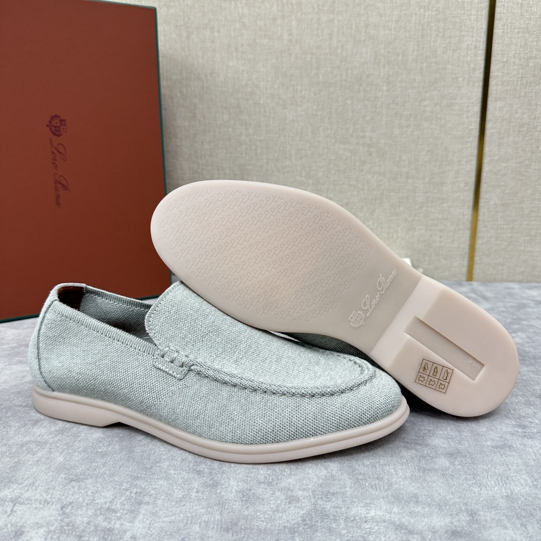 💋💍LP家新品    Loro Pian*  诺悠*翩雅  休闲一脚蹬经典乐福休闲鞋  选用飞织面拼接磨