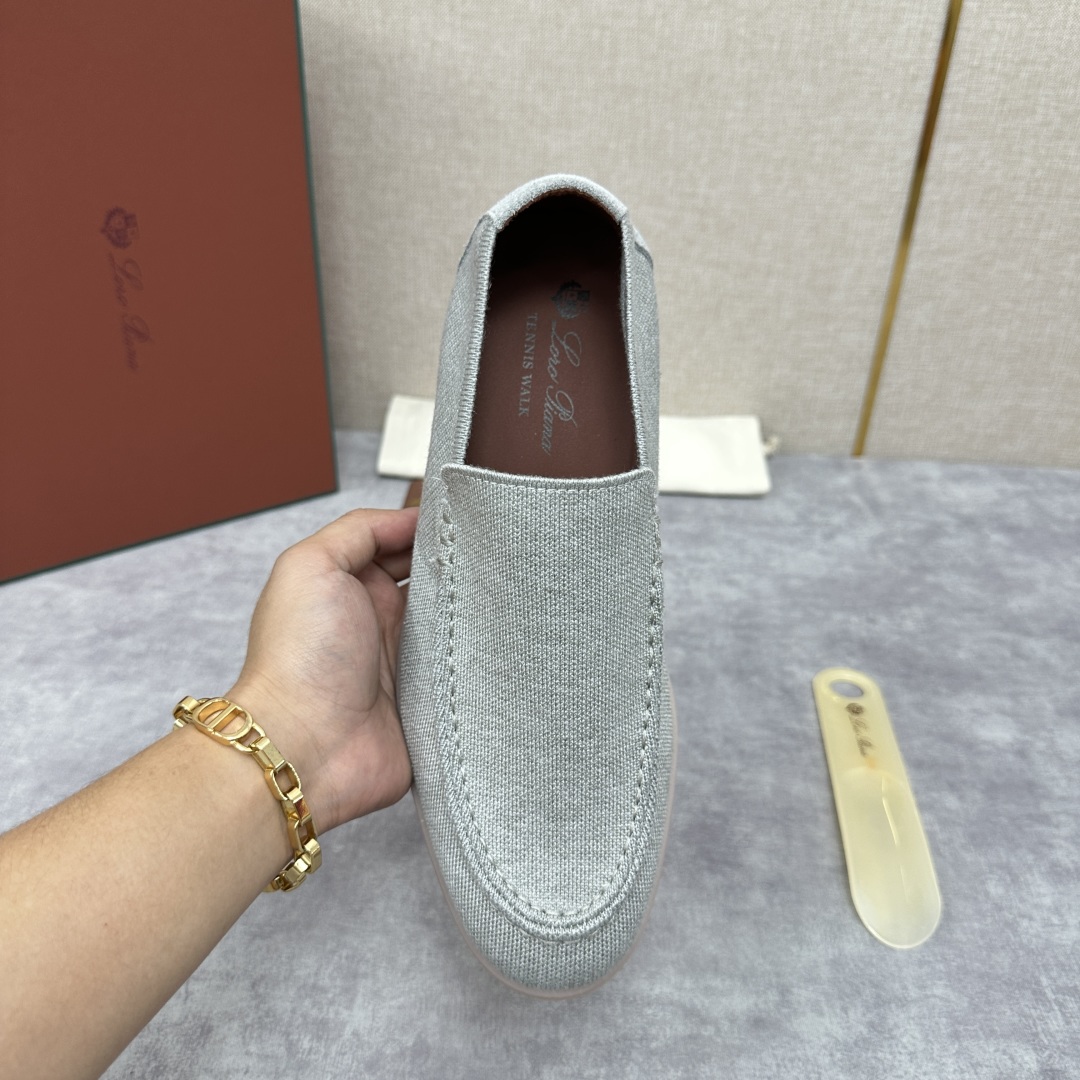 💋💍LP家新品    Loro Pian*  诺悠*翩雅  休闲一脚蹬经典乐福休闲鞋  选用飞织面拼接磨