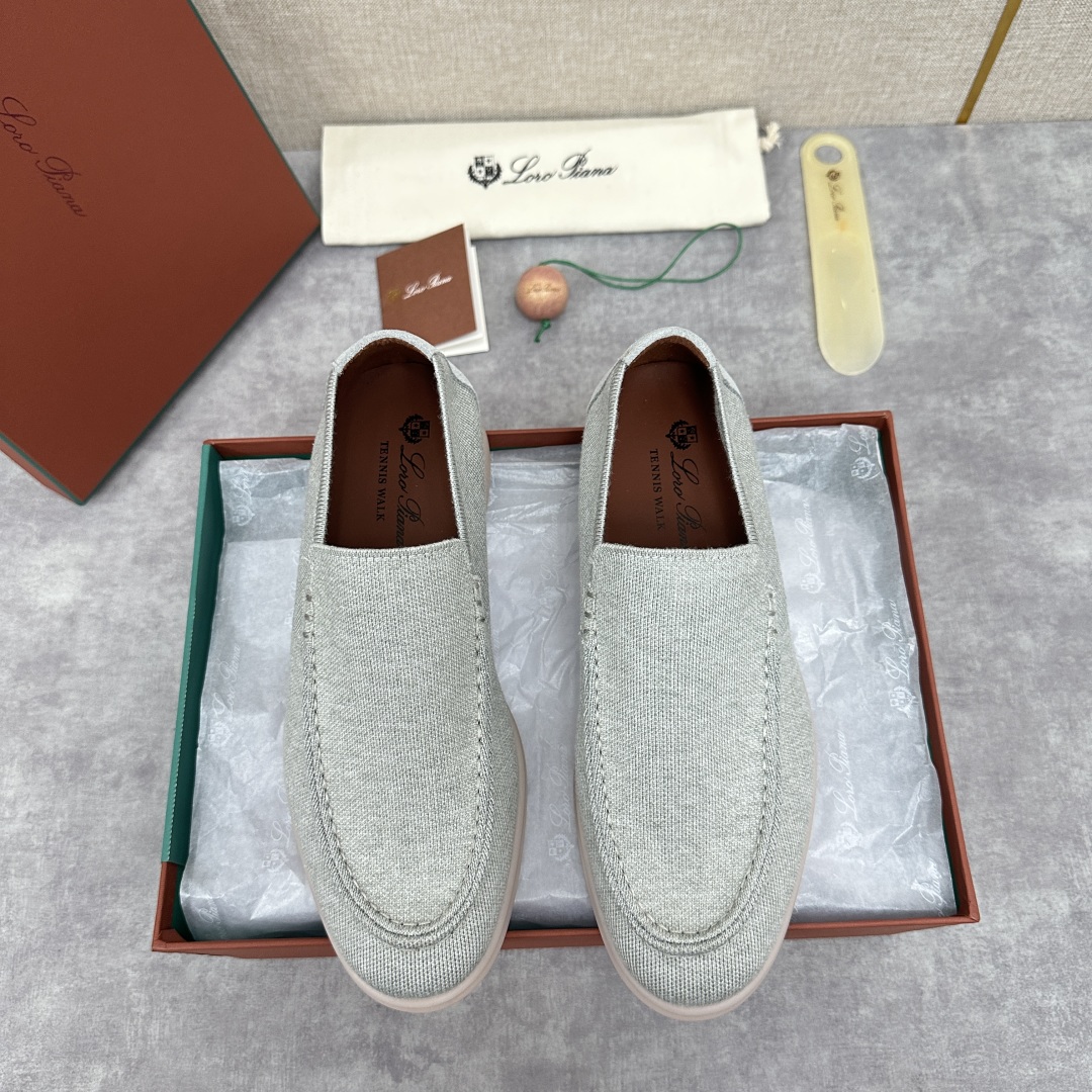 💋💍LP家新品    Loro Pian*  诺悠*翩雅  休闲一脚蹬经典乐福休闲鞋  选用飞织面拼接磨