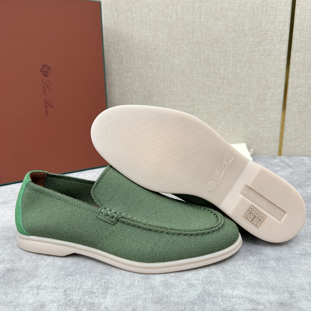 💋💍LP家新品    Loro Pian*  诺悠*翩雅  休闲一脚蹬经典乐福休闲鞋  选用飞织面拼接磨