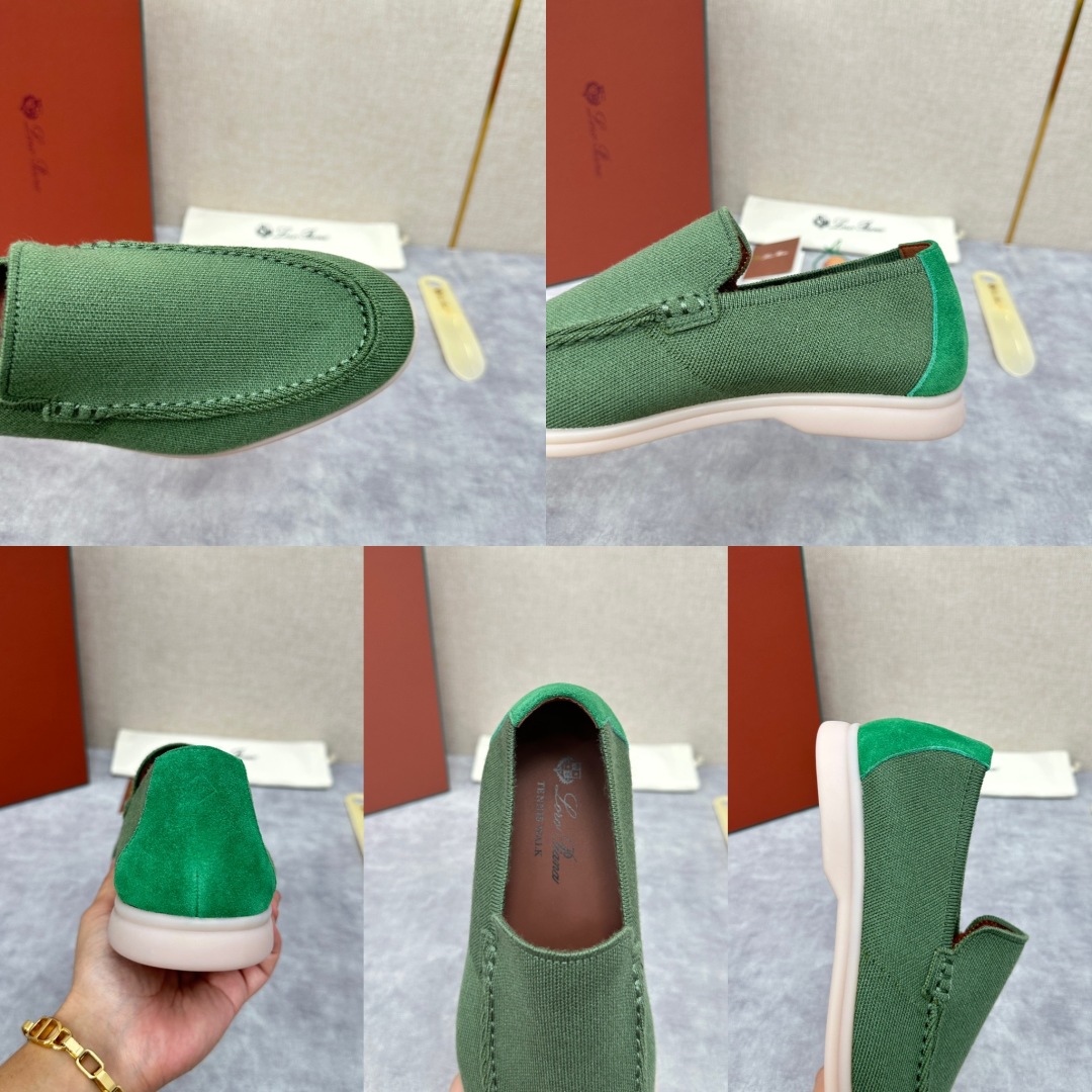 💋💍LP家新品    Loro Pian*  诺悠*翩雅  休闲一脚蹬经典乐福休闲鞋  选用飞织面拼接磨