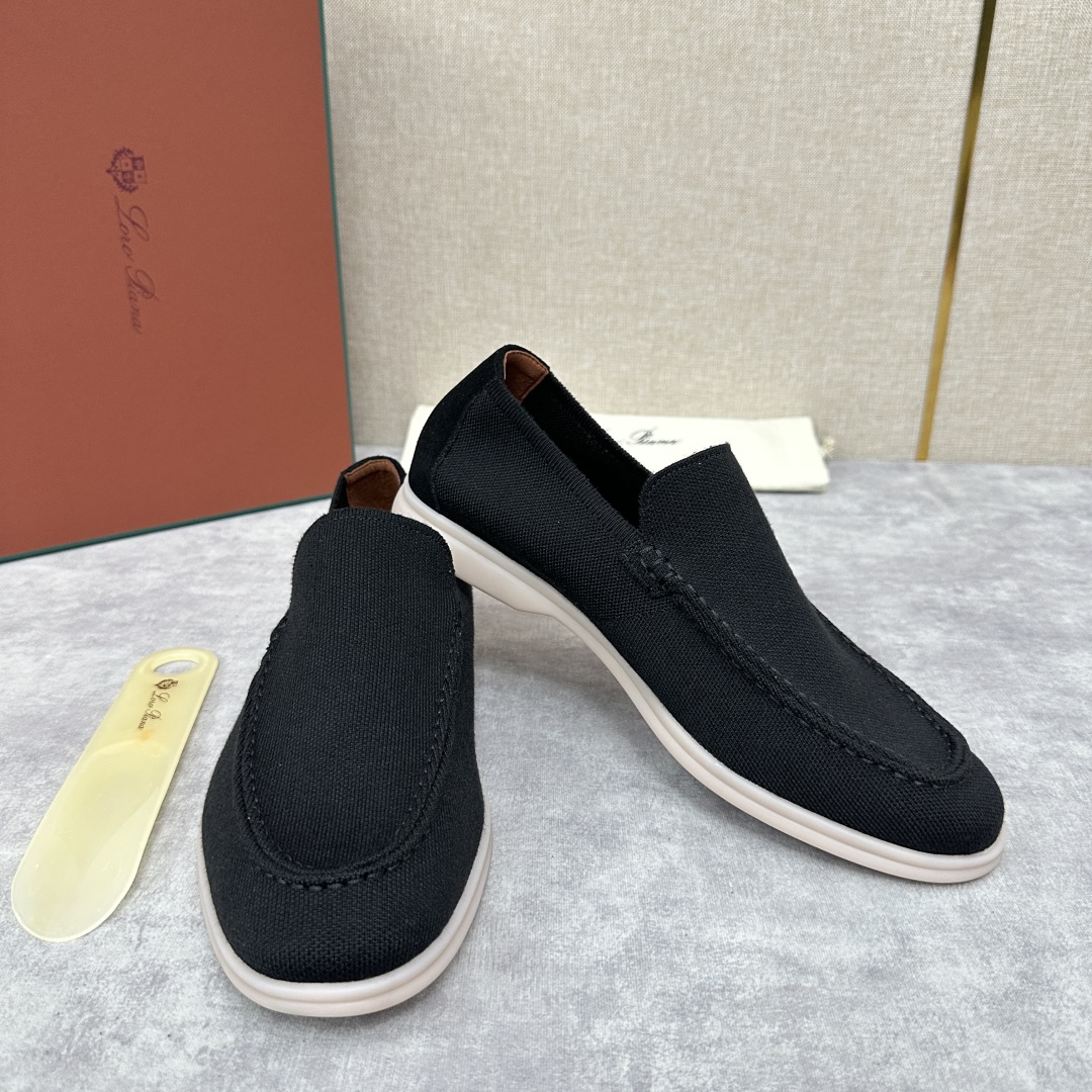 💋💍LP家新品    Loro Pian*  诺悠*翩雅  休闲一脚蹬经典乐福休闲鞋  选用飞织面拼接磨
