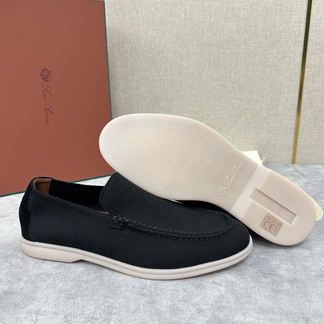 💋💍LP家新品    Loro Pian*  诺悠*翩雅  休闲一脚蹬经典乐福休闲鞋  选用飞织面拼接磨