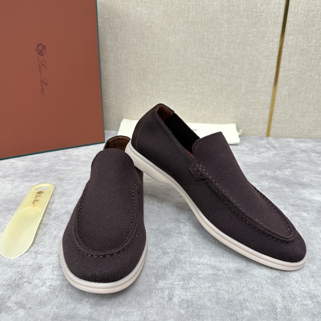 💋💍LP家新品    Loro Pian*  诺悠*翩雅  休闲一脚蹬经典乐福休闲鞋  选用飞织面拼接磨