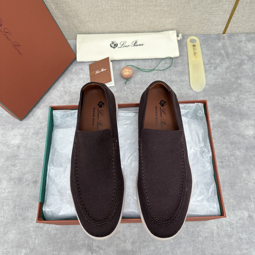 💋💍LP家新品    Loro Pian*  诺悠*翩雅  休闲一脚蹬经典乐福休闲鞋  选用飞织面拼接磨
