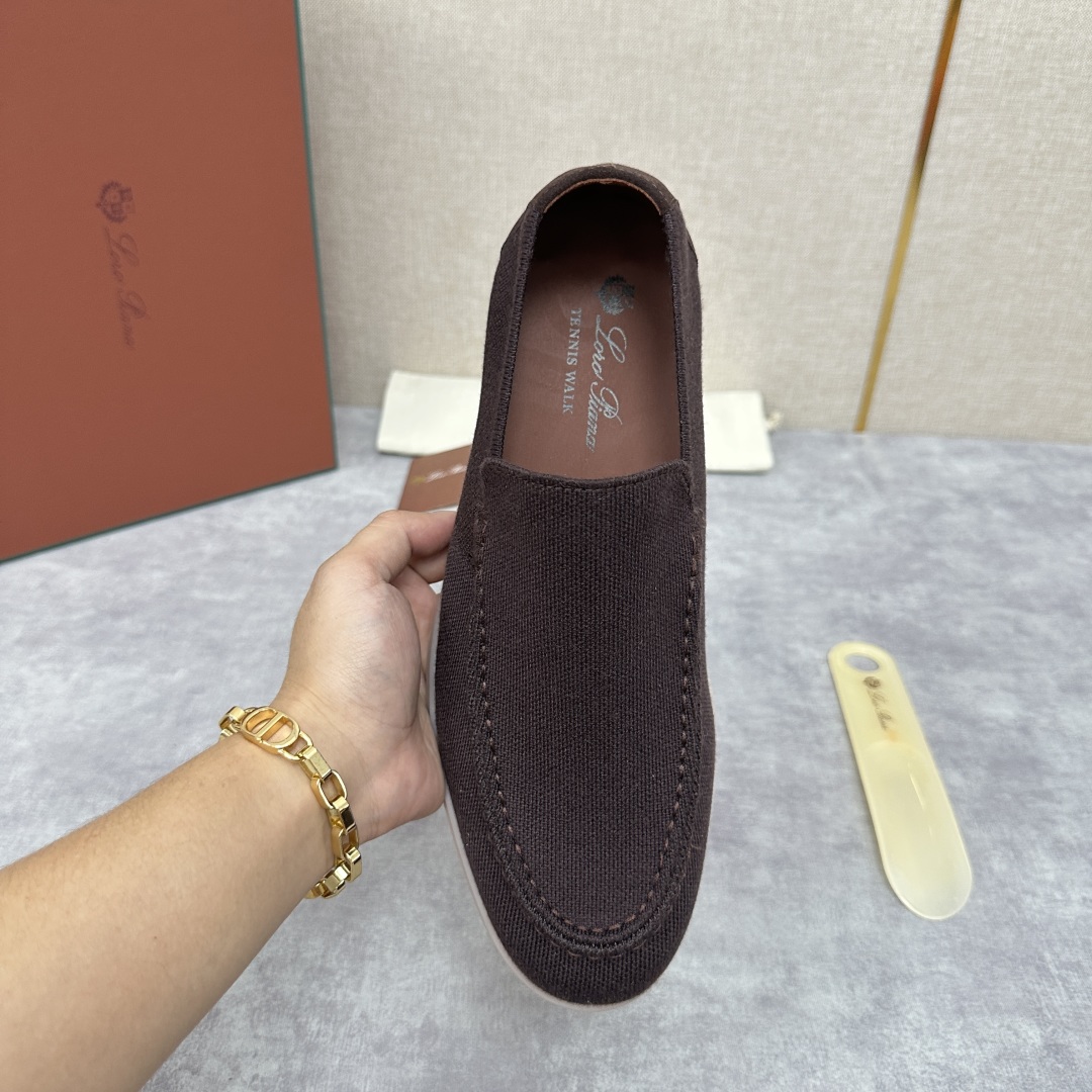 💋💍LP家新品    Loro Pian*  诺悠*翩雅  休闲一脚蹬经典乐福休闲鞋  选用飞织面拼接磨