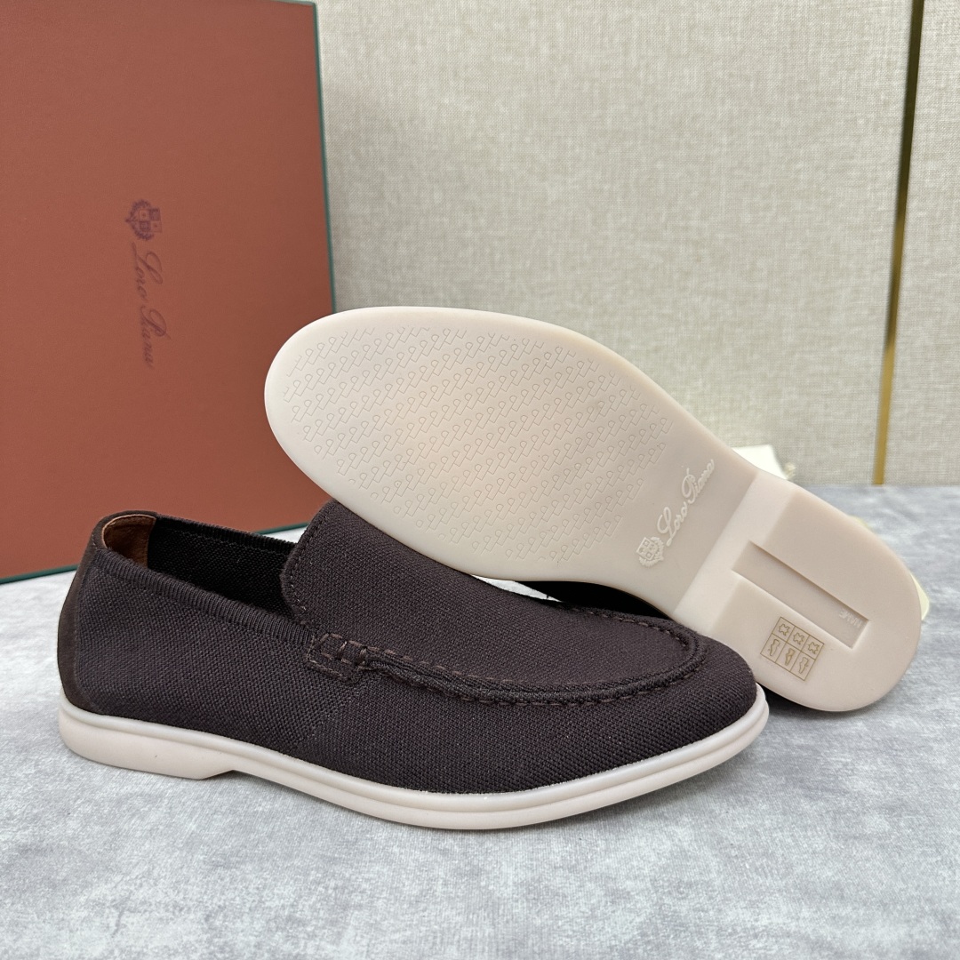 💋💍LP家新品    Loro Pian*  诺悠*翩雅  休闲一脚蹬经典乐福休闲鞋  选用飞织面拼接磨