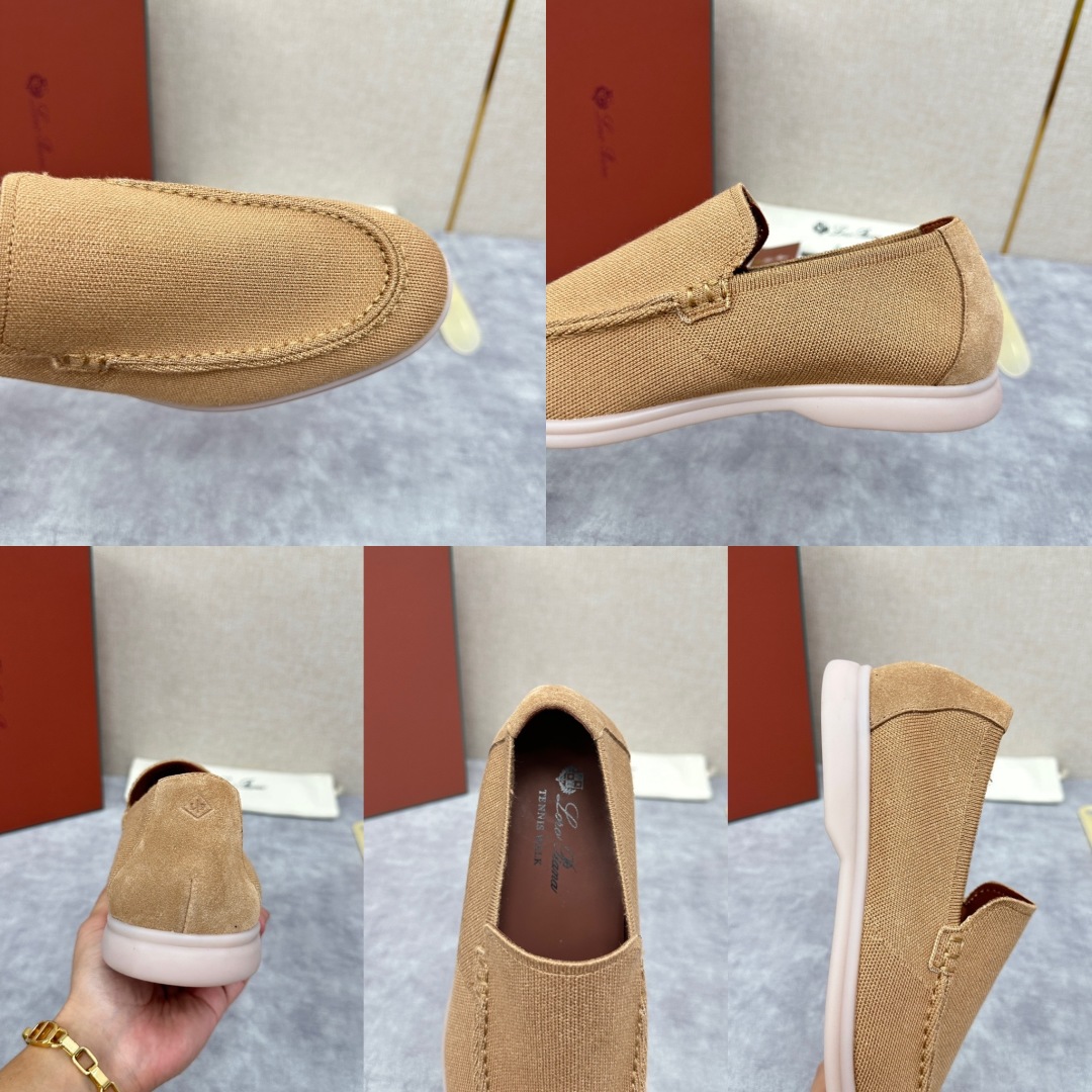 💋💍LP家新品    Loro Pian*  诺悠*翩雅  休闲一脚蹬经典乐福休闲鞋  选用飞织面拼接磨