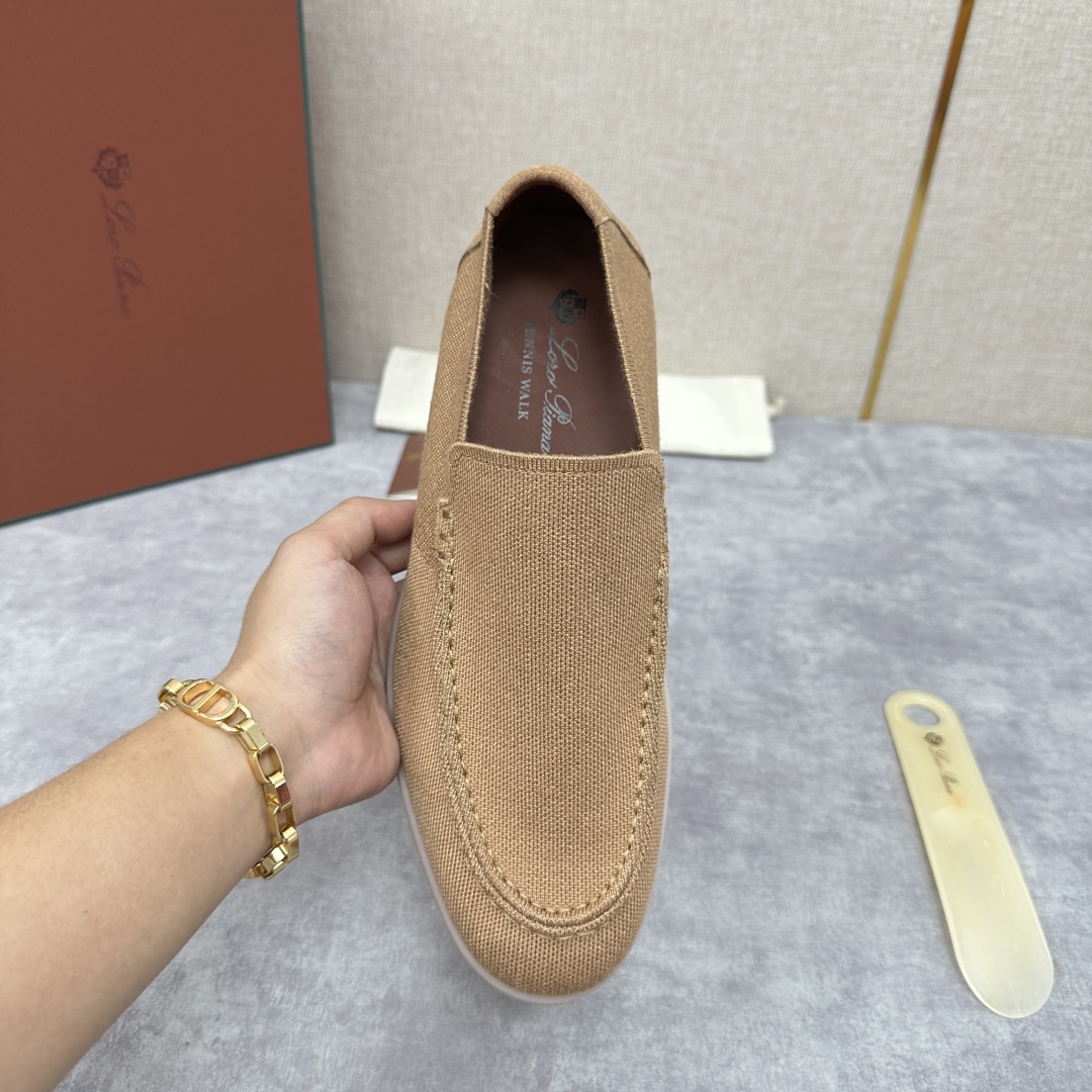 💋💍LP家新品    Loro Pian*  诺悠*翩雅  休闲一脚蹬经典乐福休闲鞋  选用飞织面拼接磨