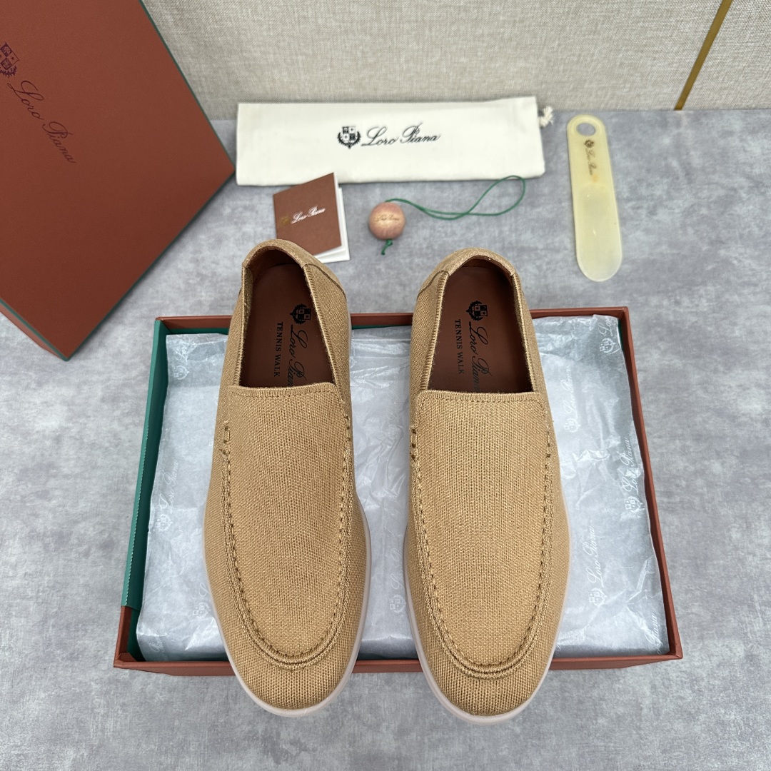 💋💍LP家新品    Loro Pian*  诺悠*翩雅  休闲一脚蹬经典乐福休闲鞋  选用飞织面拼接磨