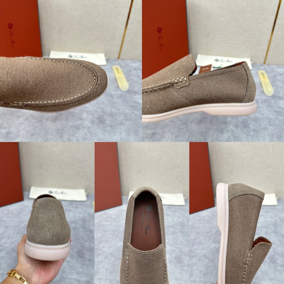💋💍LP家新品    Loro Pian*  诺悠*翩雅  休闲一脚蹬经典乐福休闲鞋  选用飞织面拼接磨