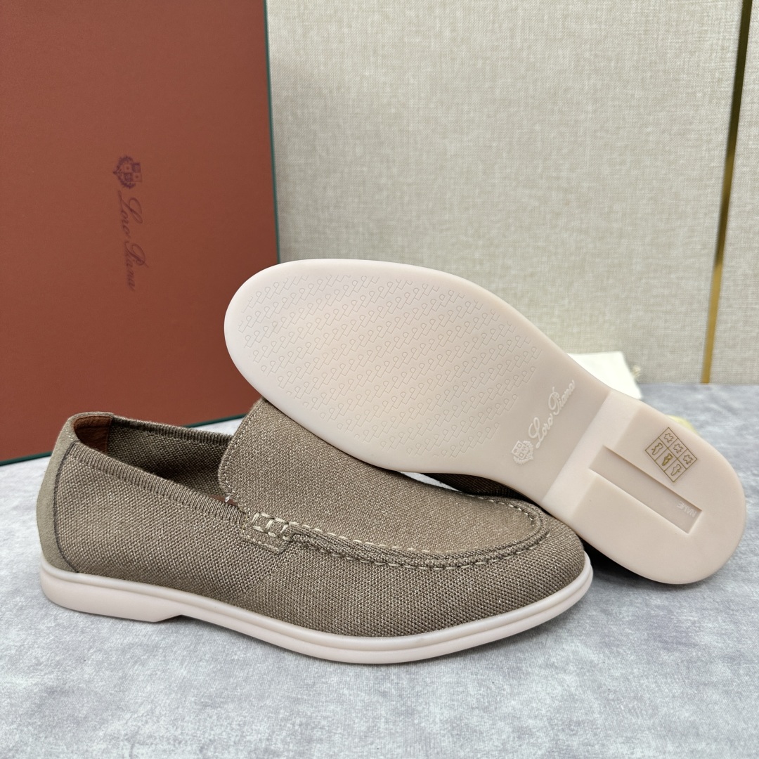 💋💍LP家新品    Loro Pian*  诺悠*翩雅  休闲一脚蹬经典乐福休闲鞋  选用飞织面拼接磨