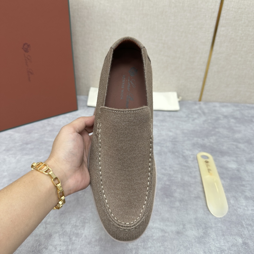 💋💍LP家新品    Loro Pian*  诺悠*翩雅  休闲一脚蹬经典乐福休闲鞋  选用飞织面拼接磨