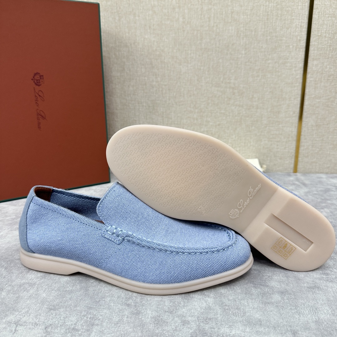 💋💍LP家新品    Loro Pian*  诺悠*翩雅  休闲一脚蹬经典乐福休闲鞋  选用飞织面拼接磨