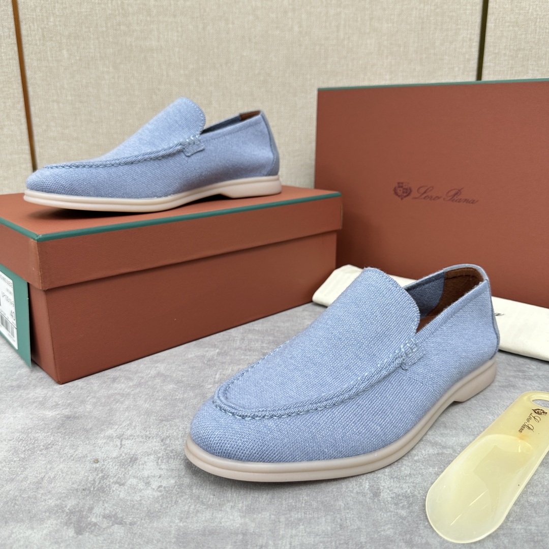 💋💍LP家新品    Loro Pian*  诺悠*翩雅  休闲一脚蹬经典乐福休闲鞋  选用飞织面拼接磨